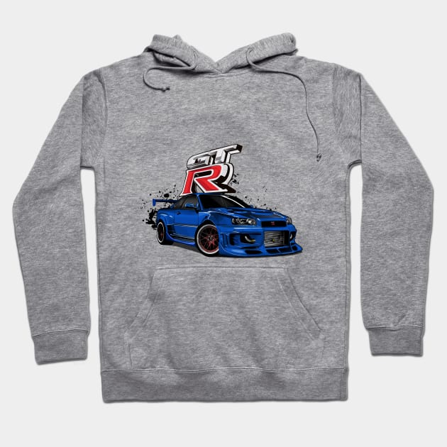 Nissan Skyline GT-R Hoodie by aimey